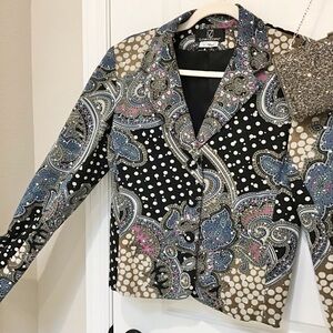 Vintage Lori Zoni Silk Jacket Size S, EUC